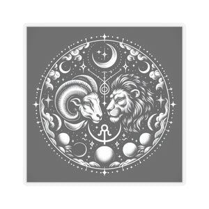 Celestial Zodiac Ram Lion Sticker