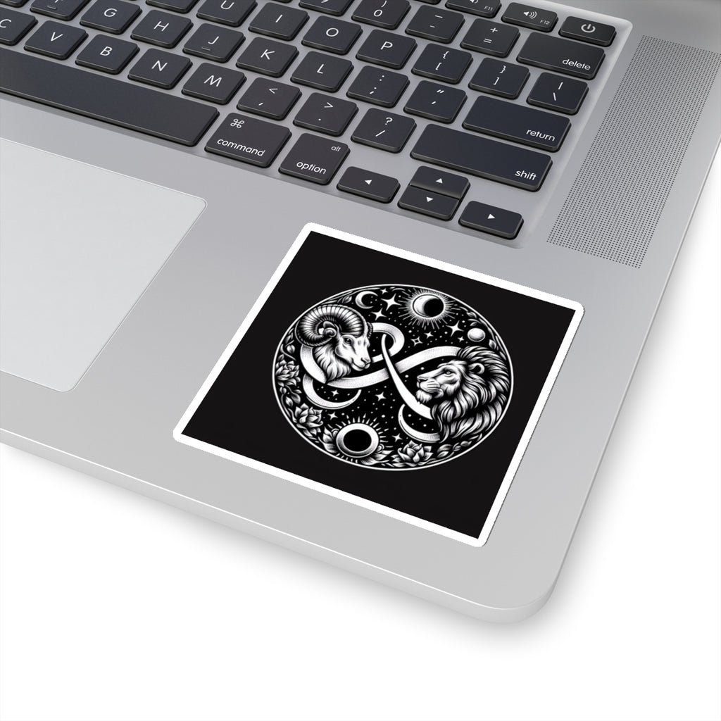 Celestial Lion and Ram Sticker