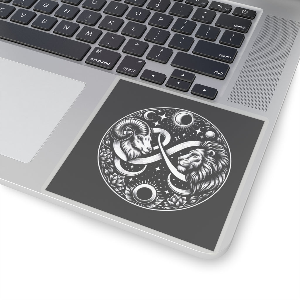 Celestial Lion and Ram Sticker