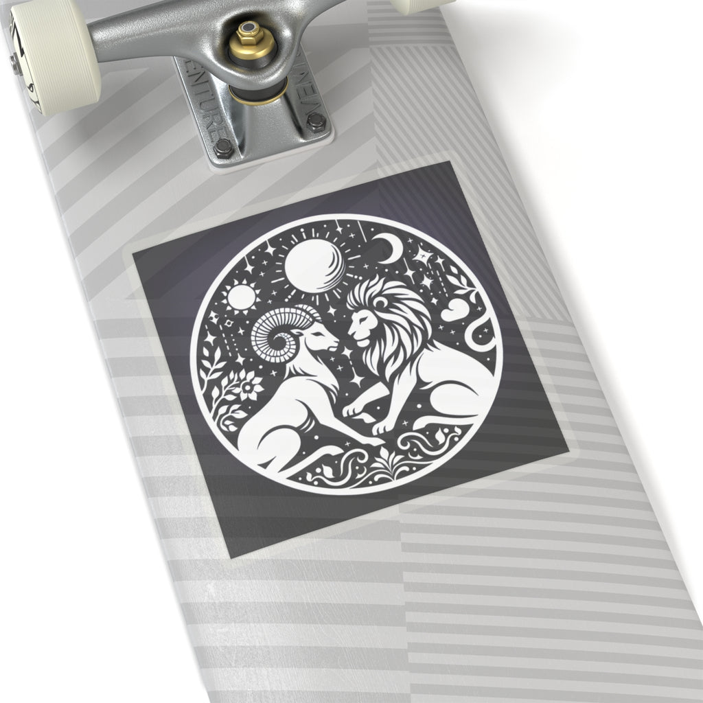 Celestial Lion and Ram Sticker