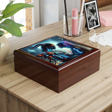 Load image into Gallery viewer, Futuristic Romance Illuminated Jewelry Box
