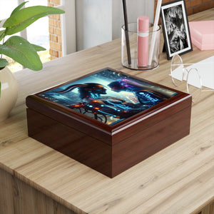 Futuristic Romance Illuminated Jewelry Box