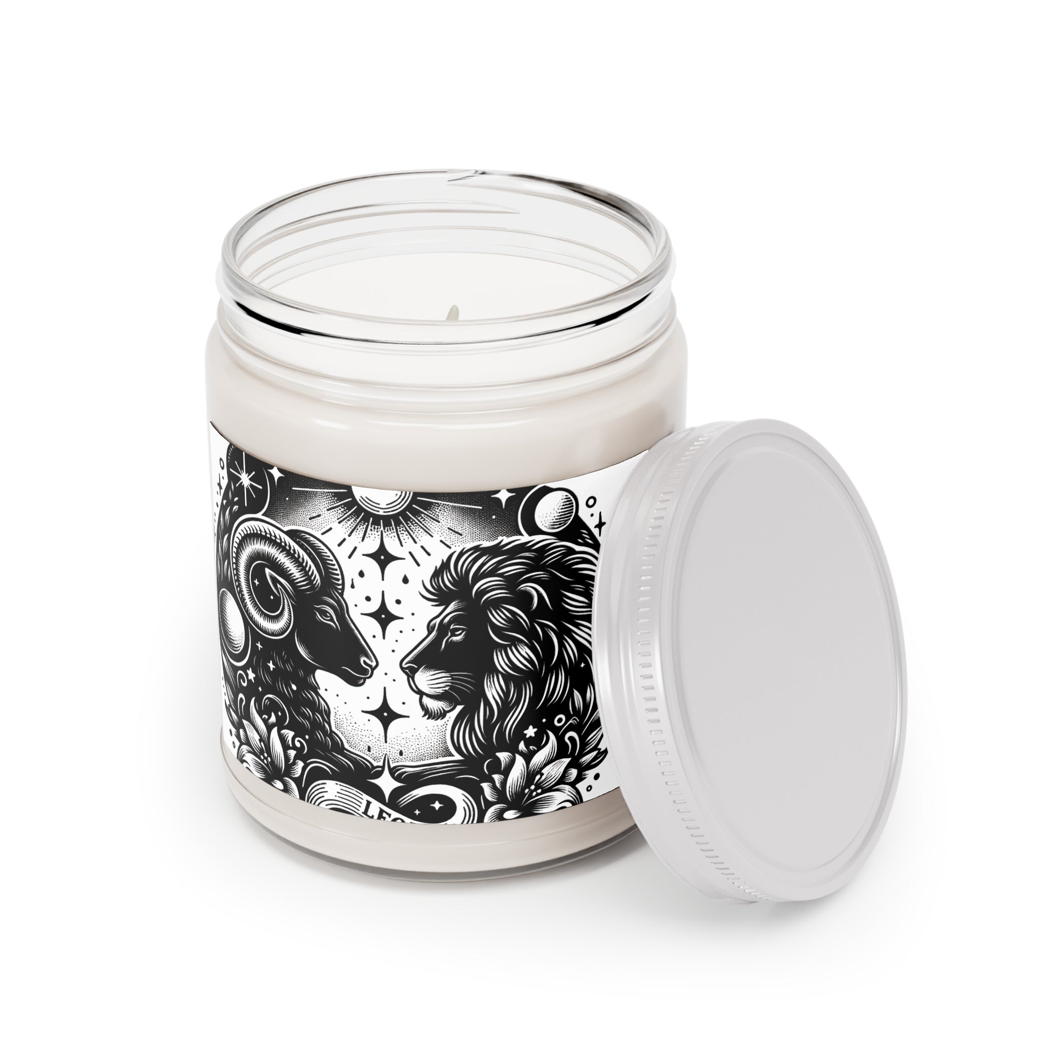 Zodiac Essence Leo & Aries Harmony Soy Candle - 9 oz Celestial Aromatherapy