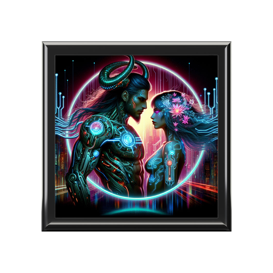 Cyber Love Illuminated Jewelry Box