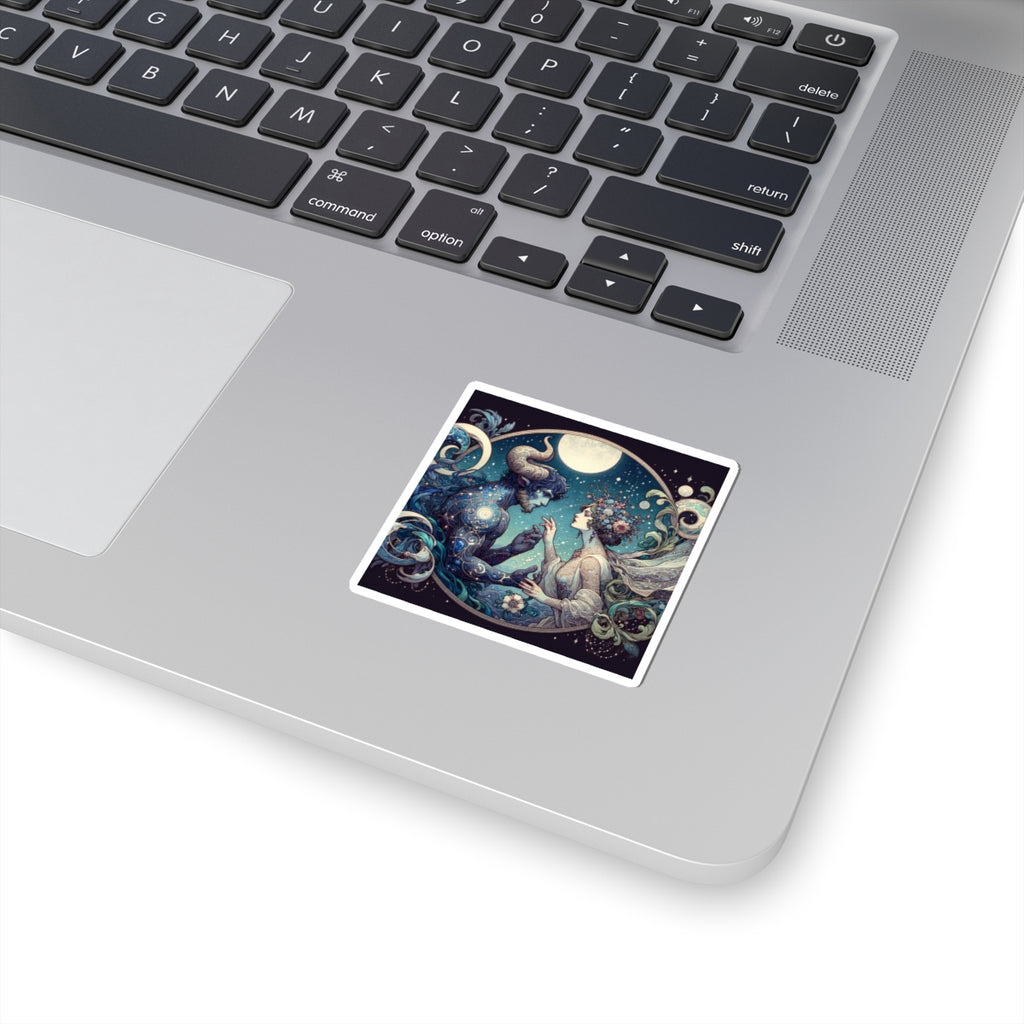 Celestial Lovers Kiss-Cut Sticker