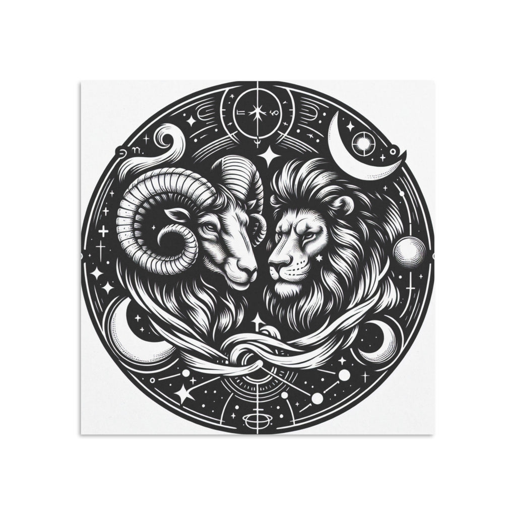 Zodiac Aries Leo Friendship Necklace