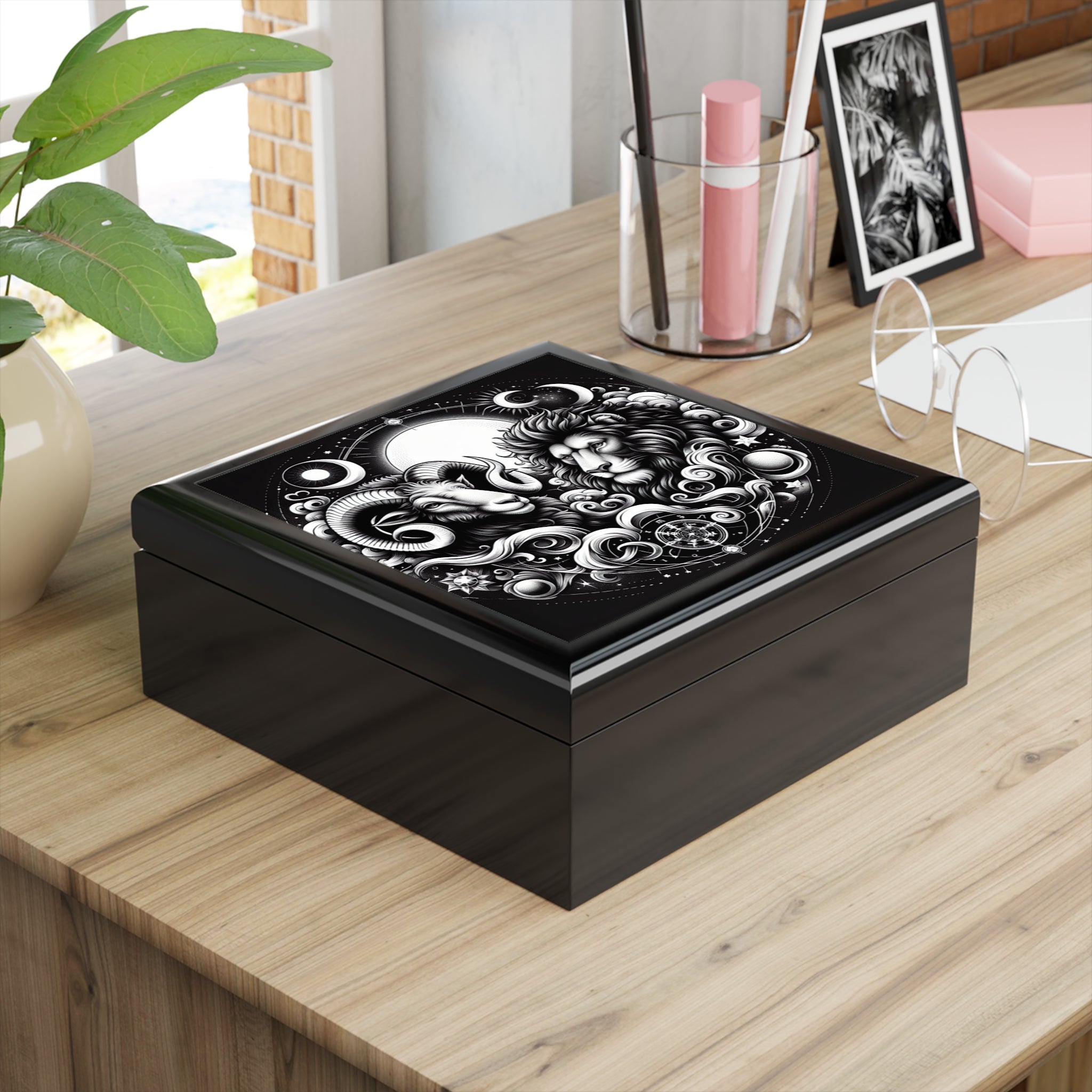 Celestial Zodiac Themed Jewelry Box