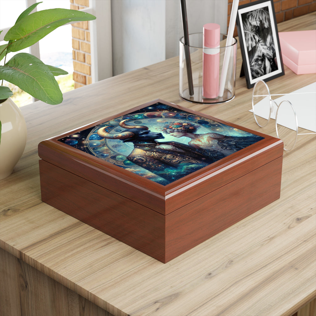 Celestial Zodiac Themed Jewelry Box