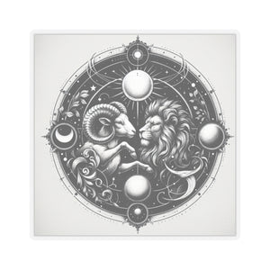 Astrological Lion Ram Sticker