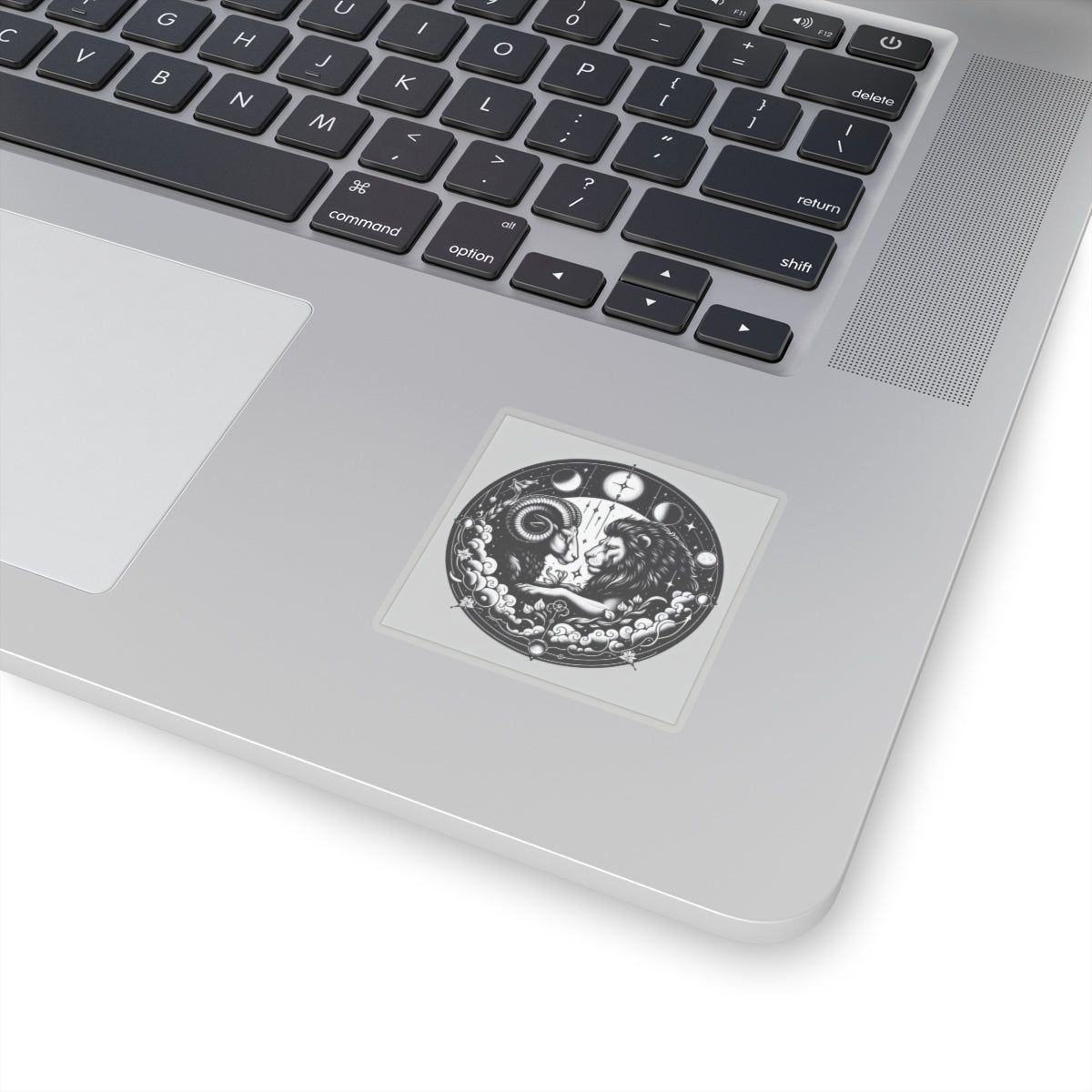 Astrological Ram and Lion Sticker