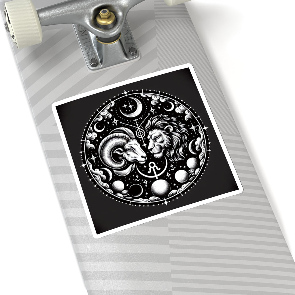 Celestial Zodiac Ram Lion Sticker