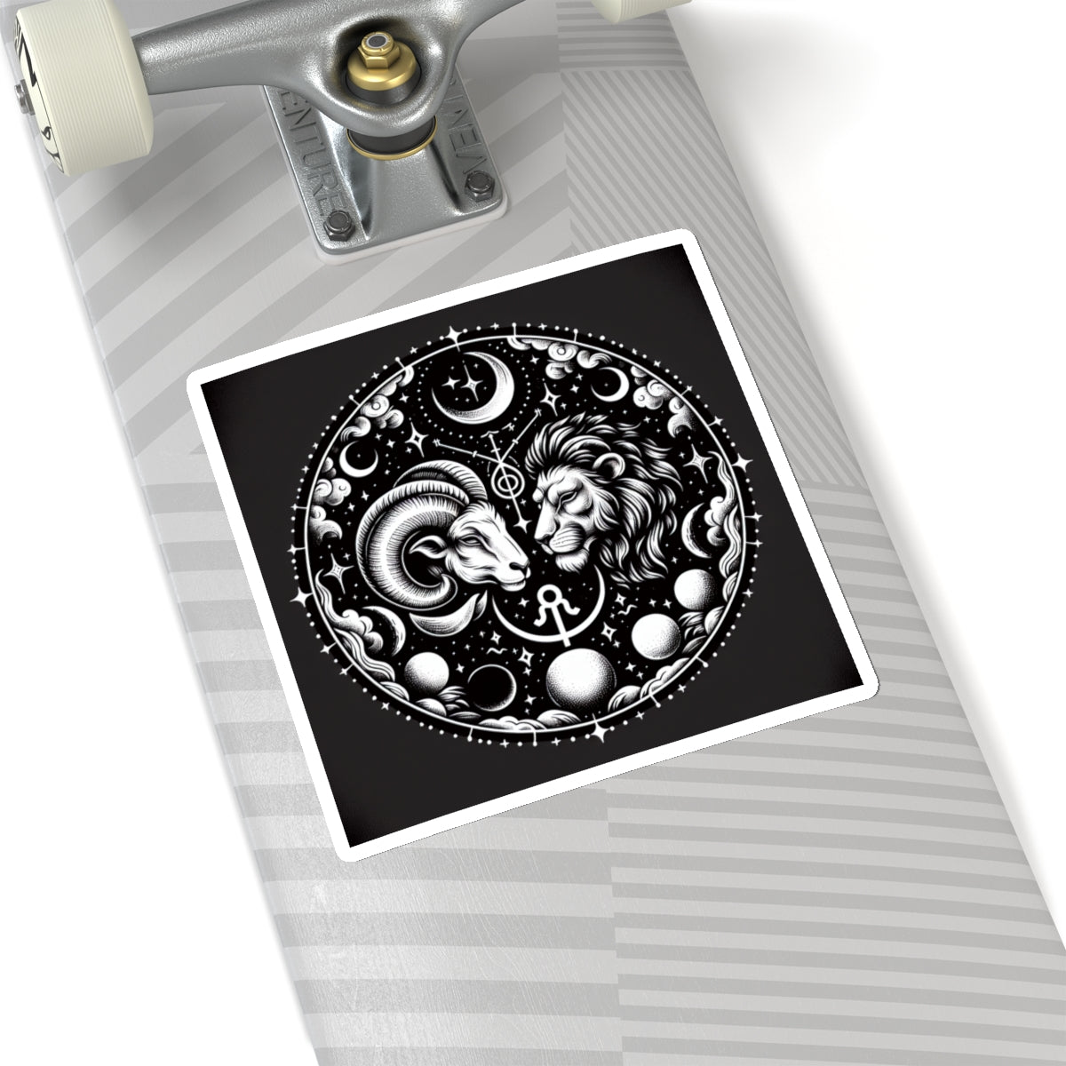 Celestial Zodiac Ram Lion Sticker