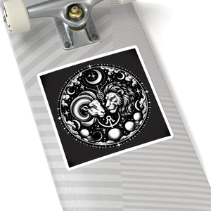 Celestial Zodiac Ram Lion Sticker