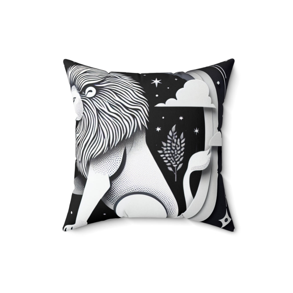 Aries and Leo - Polyester Square Pillow