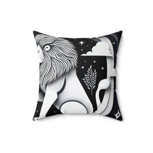 Aries and Leo - Polyester Square Pillow