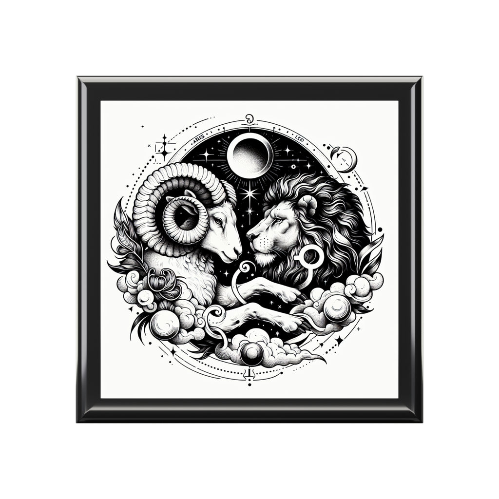 Celestial Zodiac Themed Jewelry Box