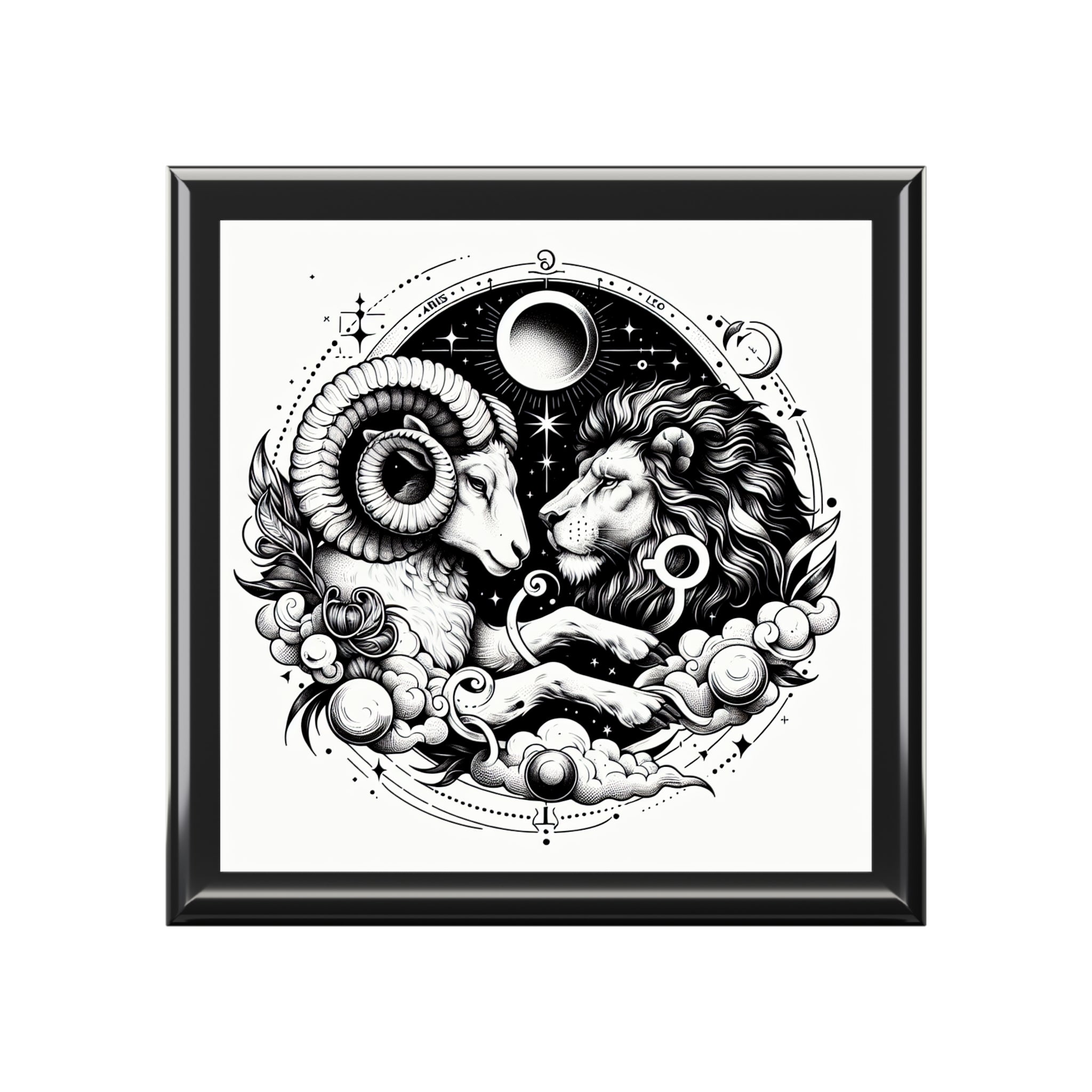 Celestial Zodiac Themed Jewelry Box