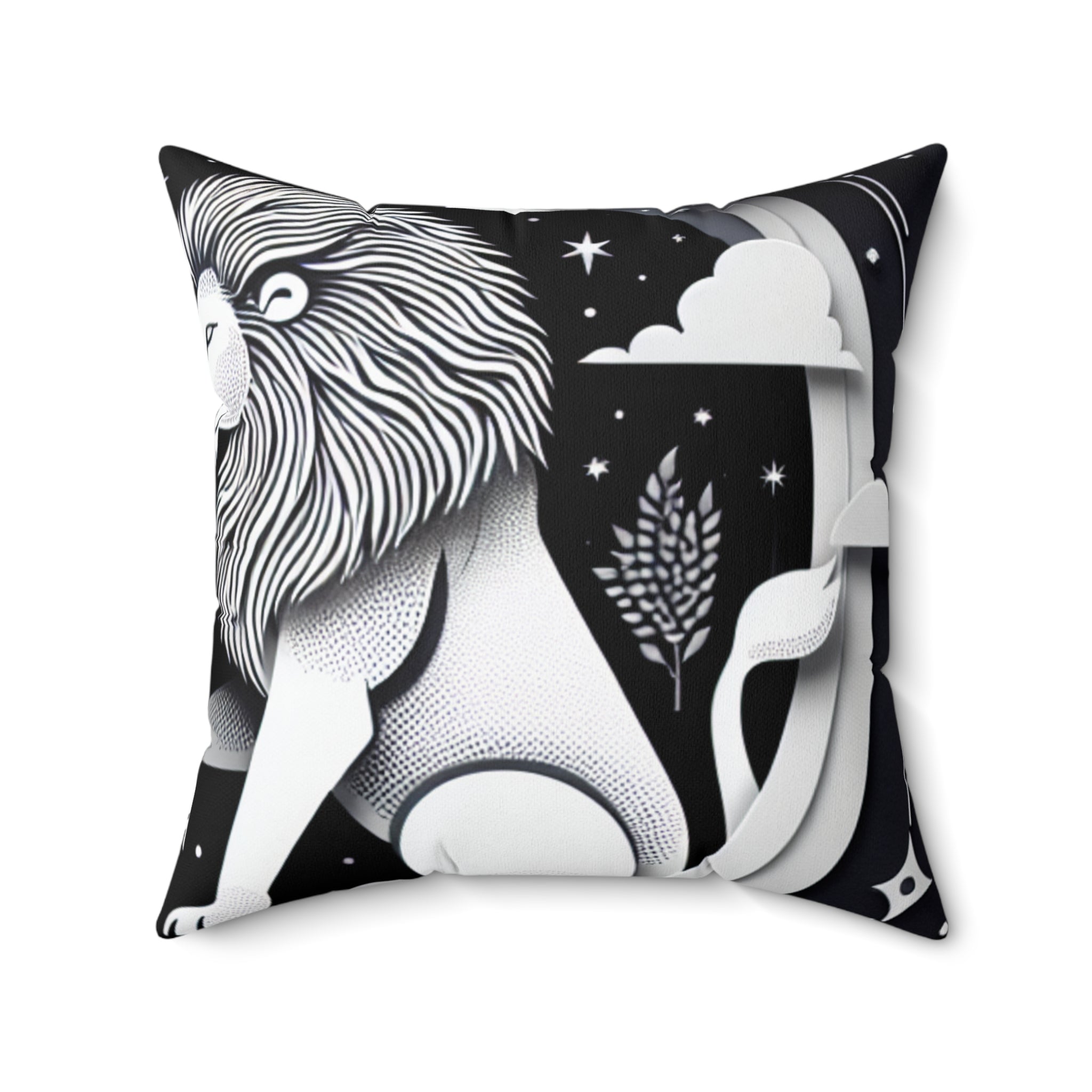 Aries and Leo - Polyester Square Pillow