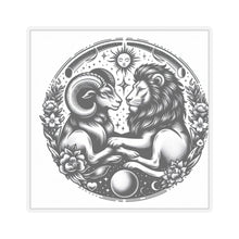 Load image into Gallery viewer, Celestial Lion and Ram Sticker
