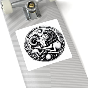 Celestial Lion and Ram Sticker