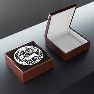 Celestial Zodiac Lion Jewelry Box