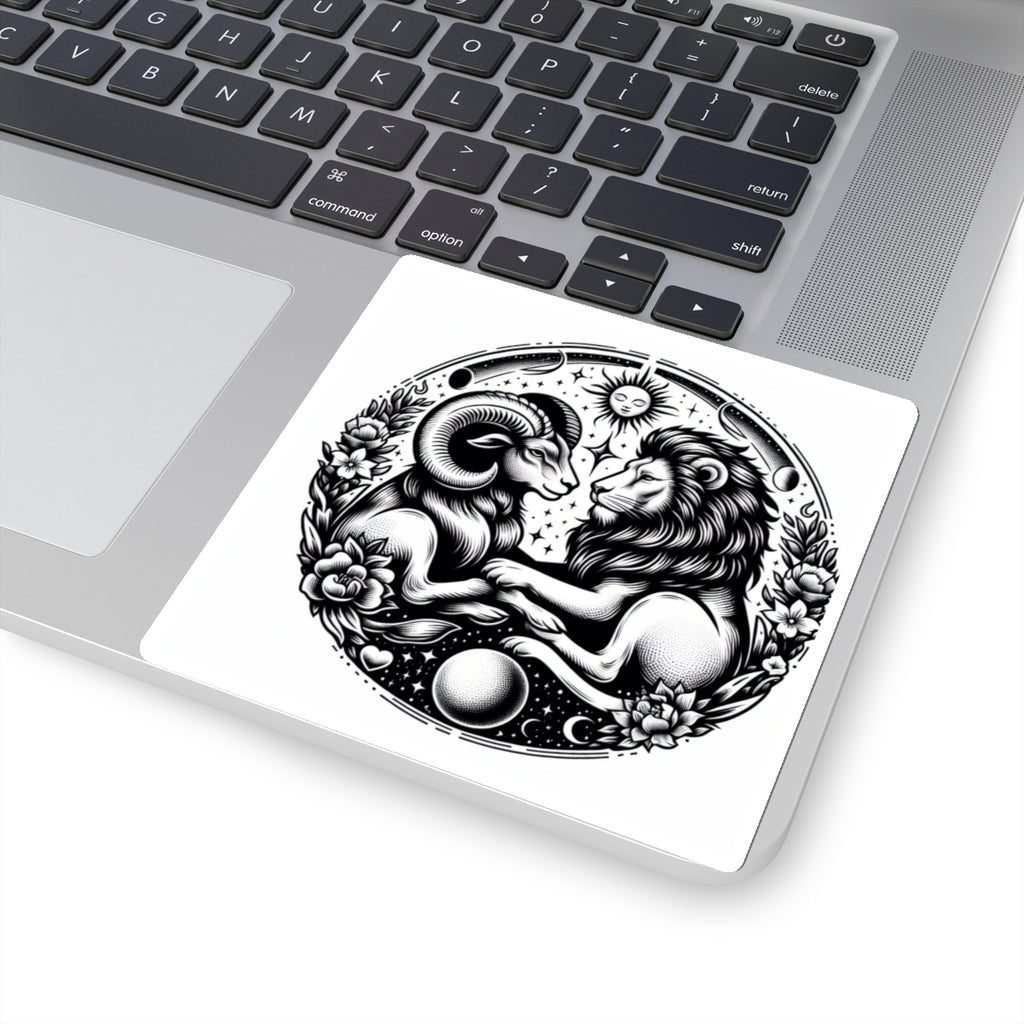 Celestial Lion and Ram Sticker