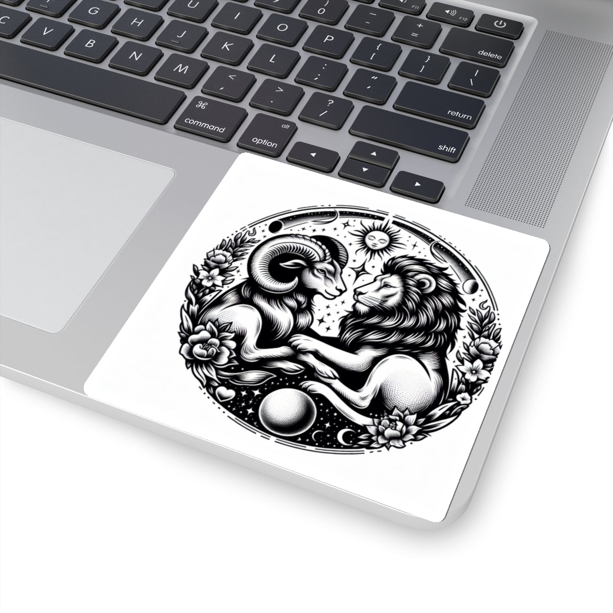 Celestial Lion and Ram Sticker