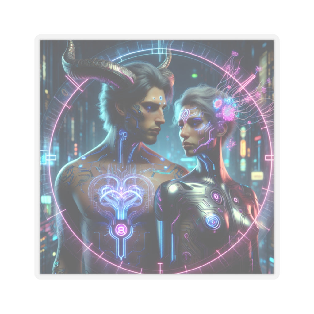 Cyber Love Neon Sticker