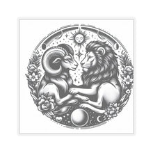 Load image into Gallery viewer, Celestial Lion and Ram Sticker
