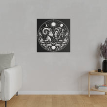 Load image into Gallery viewer, Celestial Zodiac Aries and Leo Harmony Matte Canvas Art
