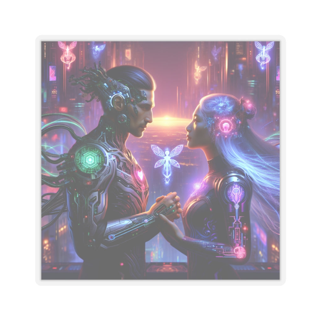 Cyber Love Neon Sticker