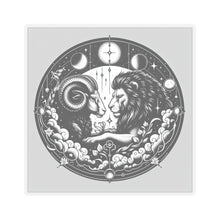 Load image into Gallery viewer, Astrological Ram and Lion Sticker
