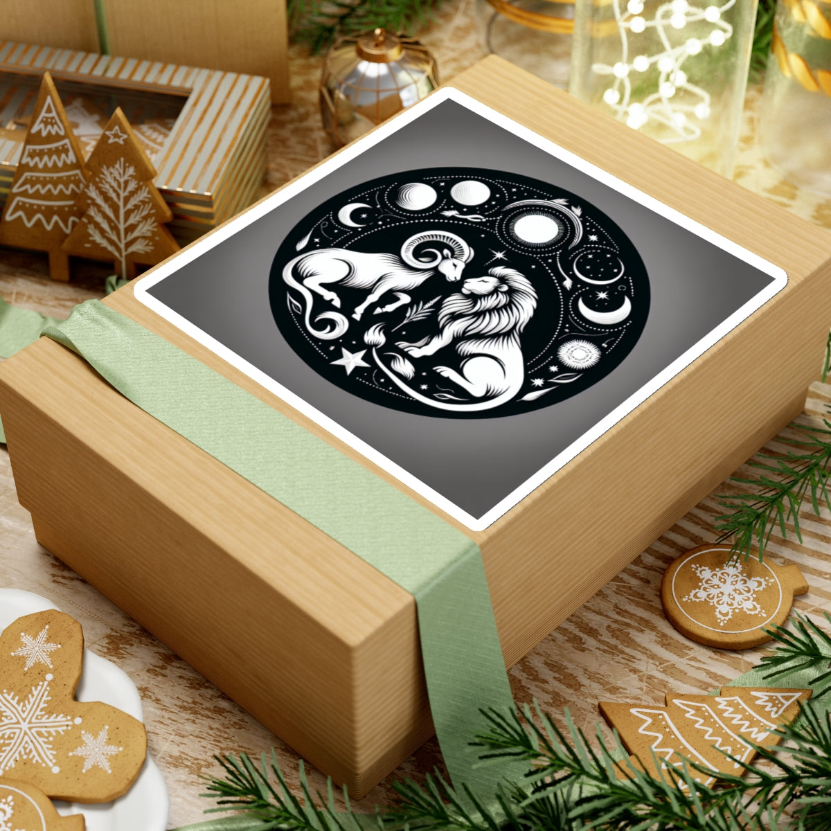 Astrological Lion Ram Sticker