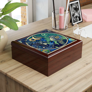Celestial Zodiac Themed Jewelry Box