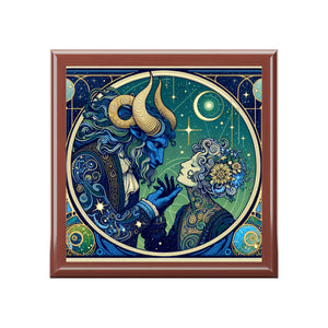 Celestial Zodiac Themed Jewelry Box
