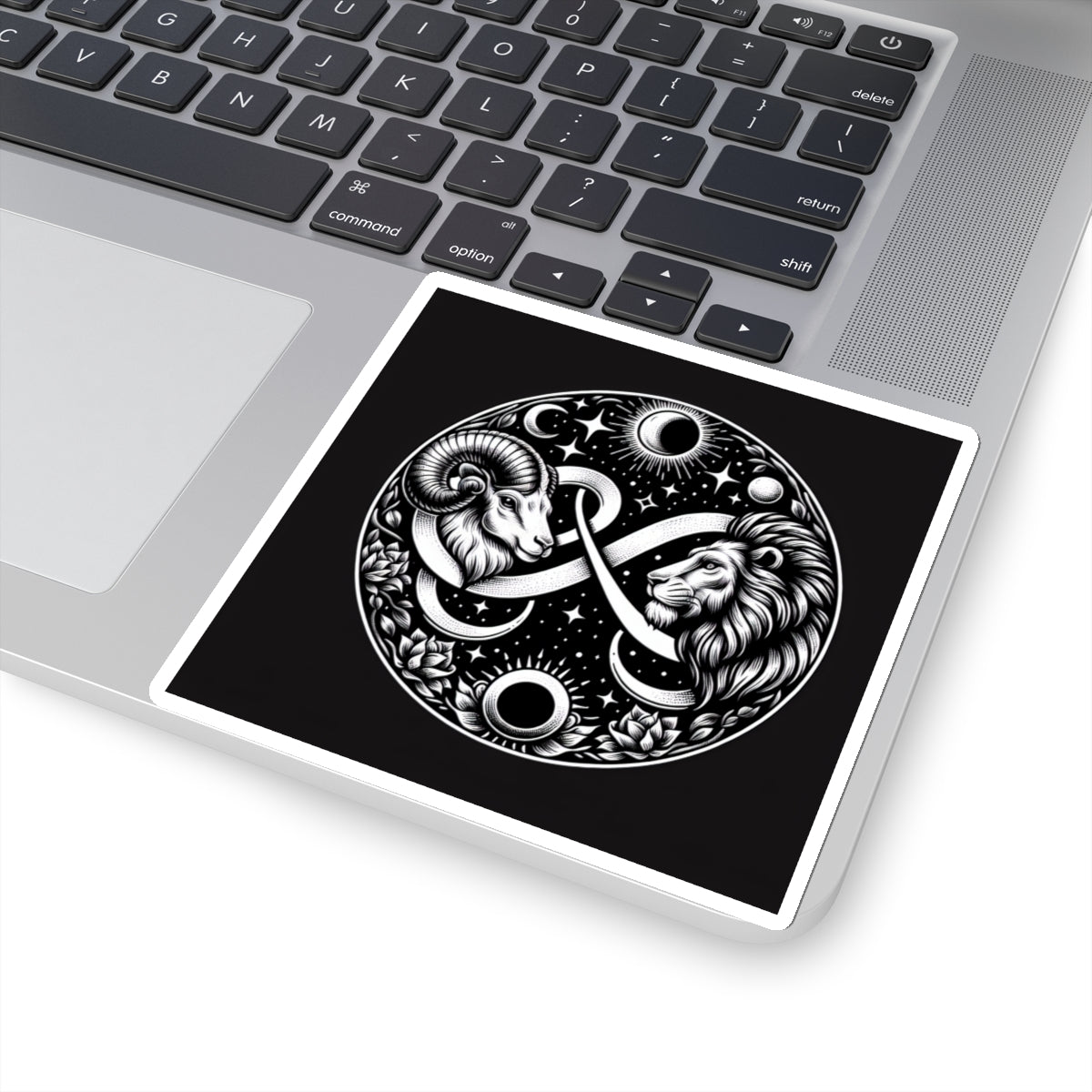 Celestial Lion and Ram Sticker