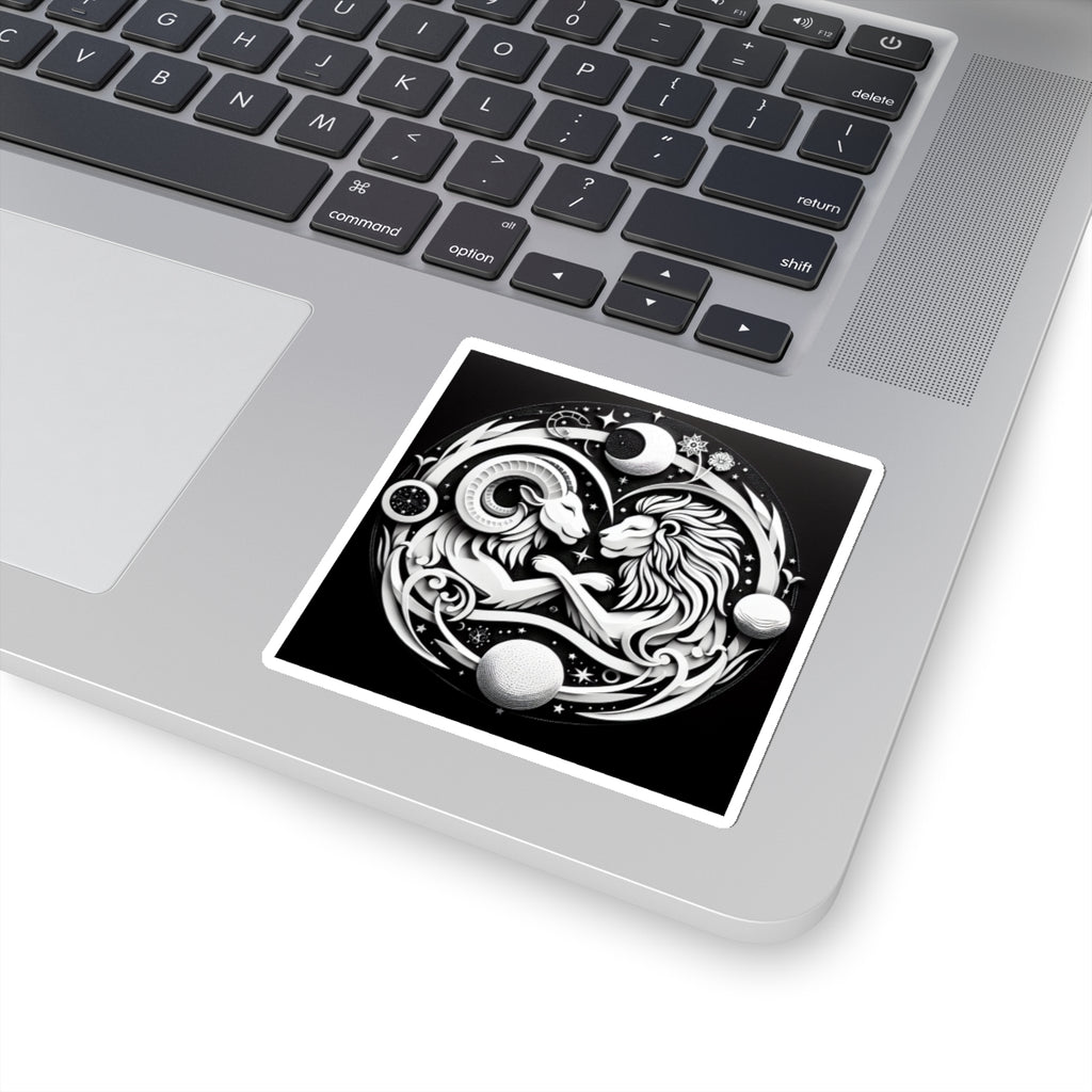 Celestial Lion and Ram Sticker
