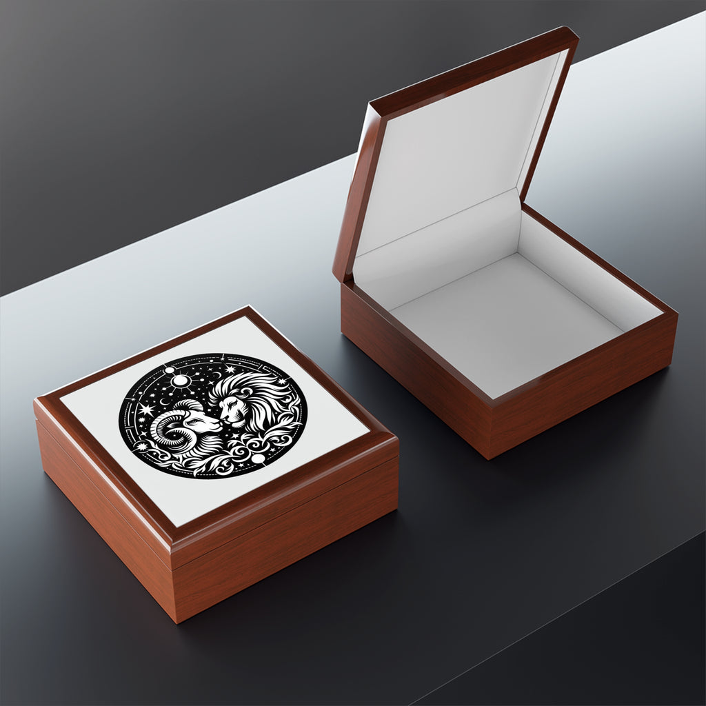 Celestial Zodiac Ram Lion Box