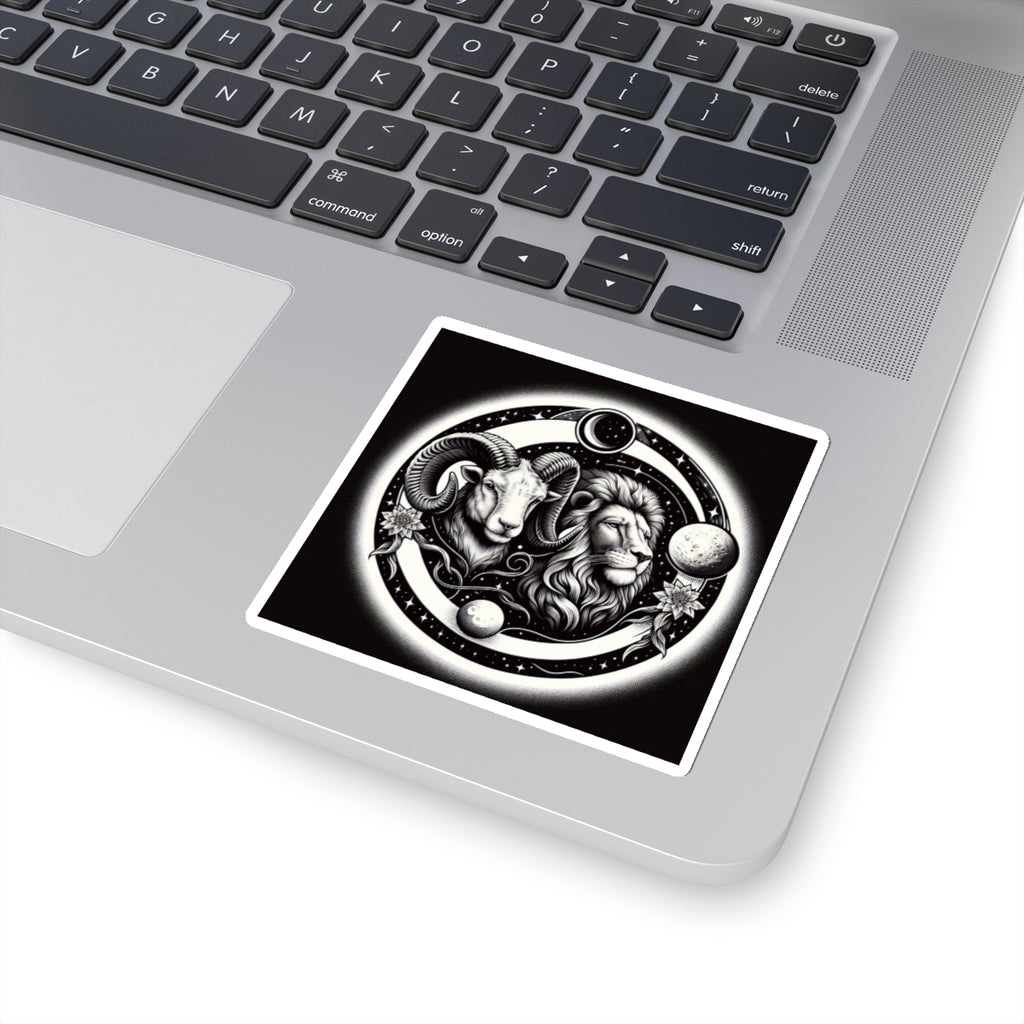 Celestial Lion and Ram Sticker