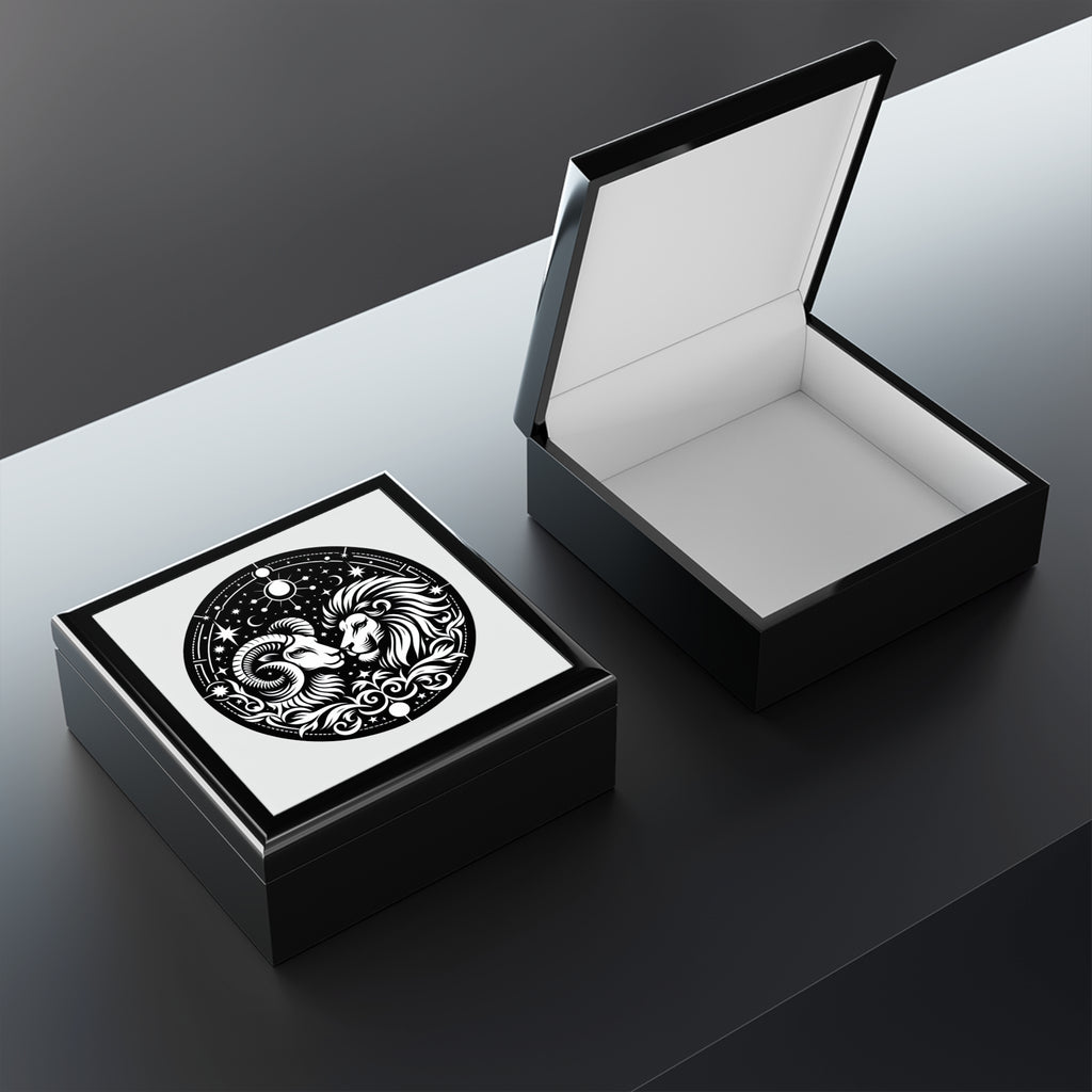 Celestial Zodiac Ram Lion Box
