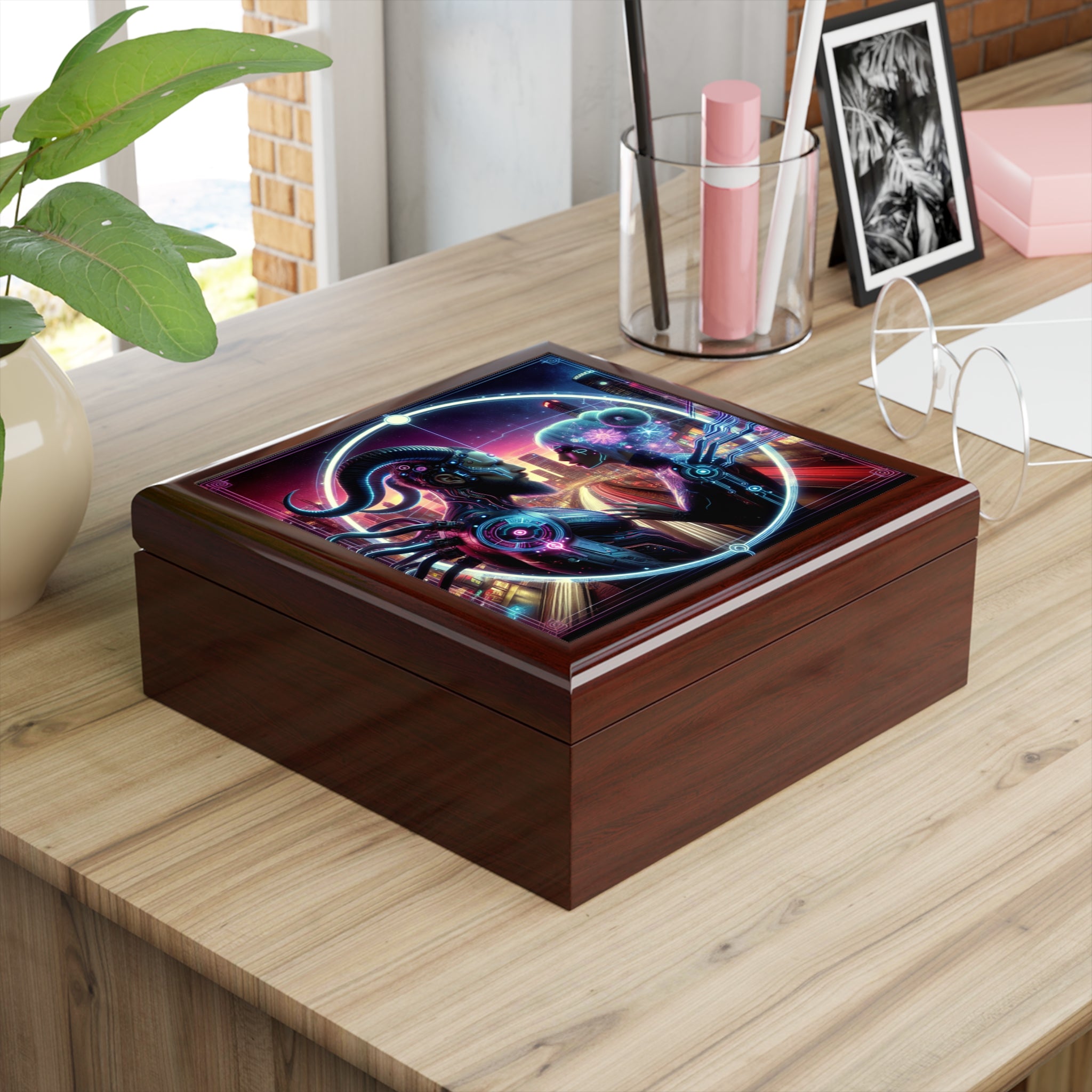 Cyber Love Illuminated Jewelry Box