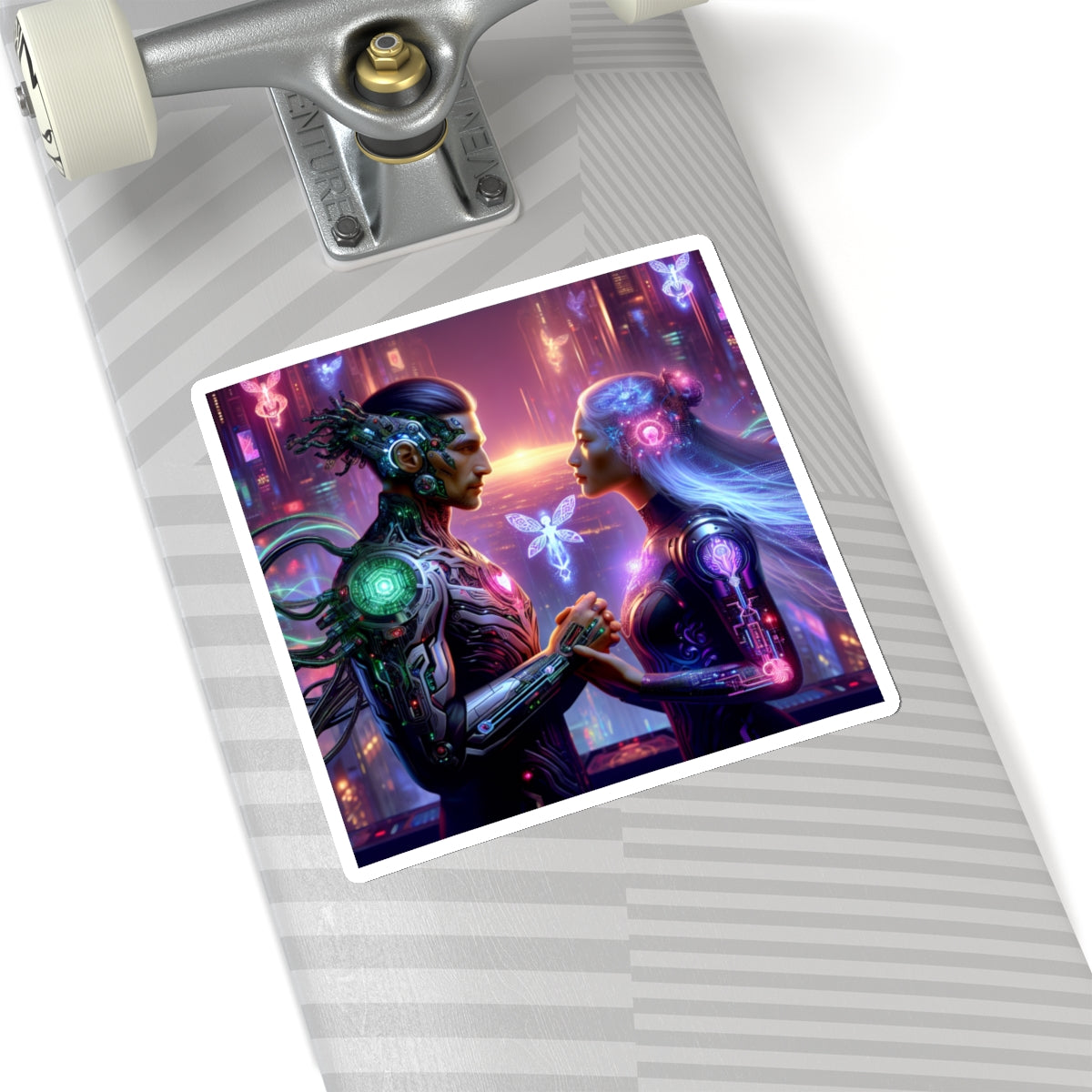 Cyber Love Neon Sticker