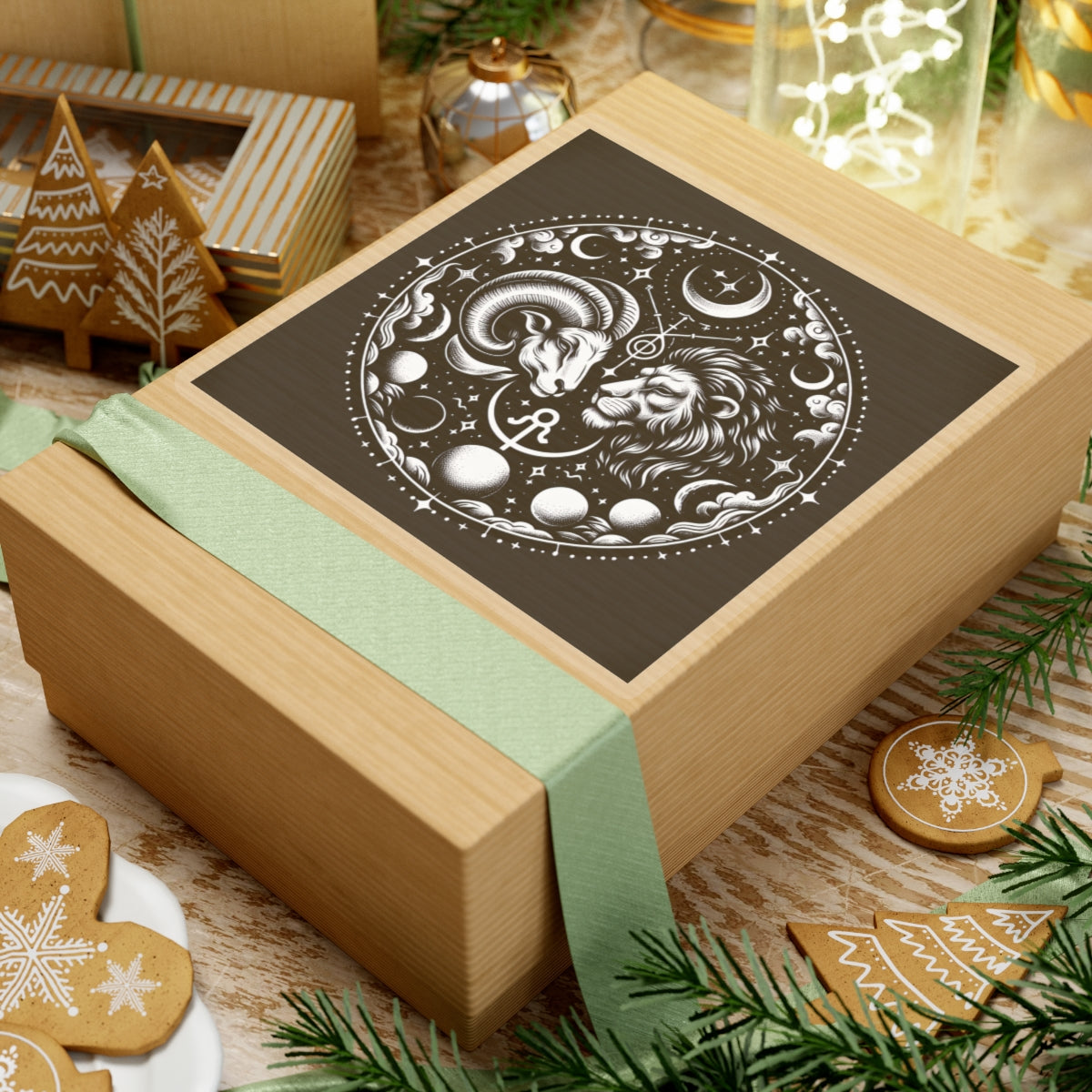 Celestial Zodiac Ram Lion Sticker