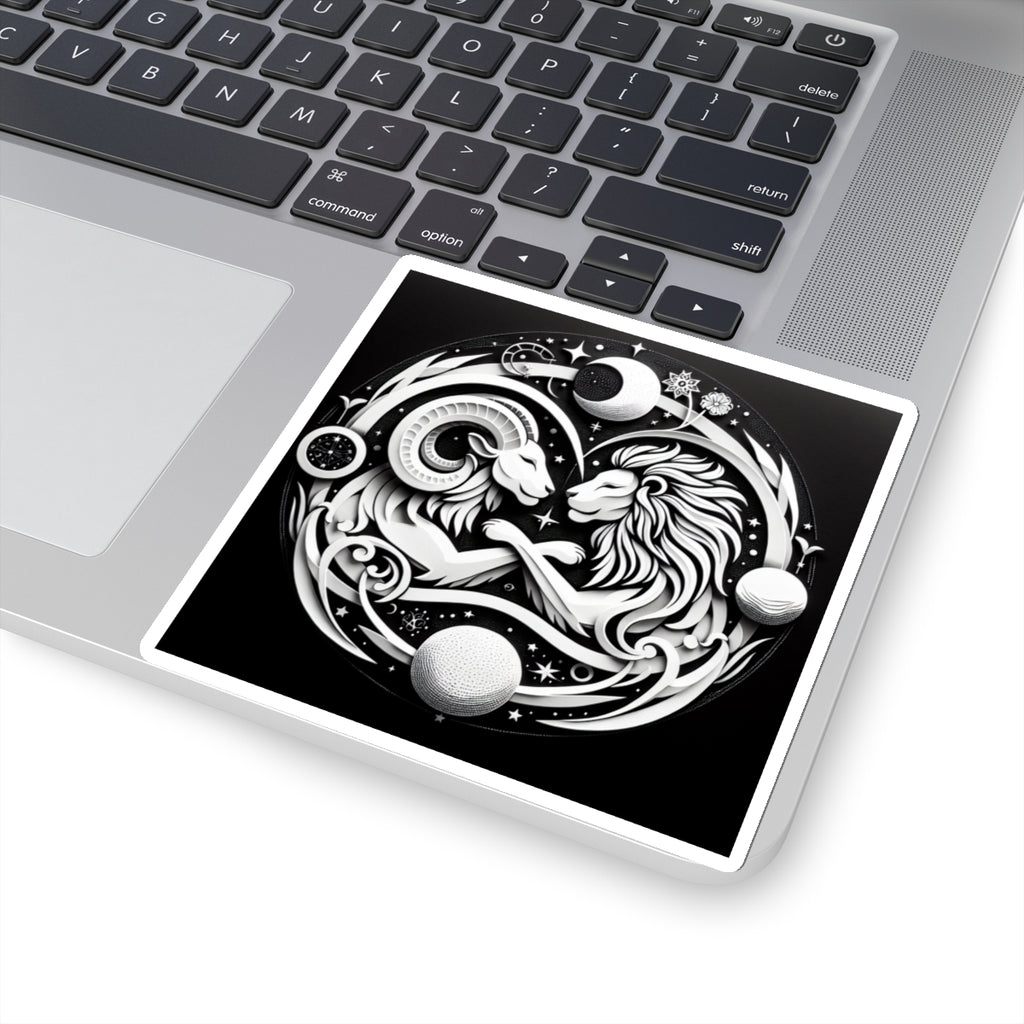 Celestial Lion and Ram Sticker
