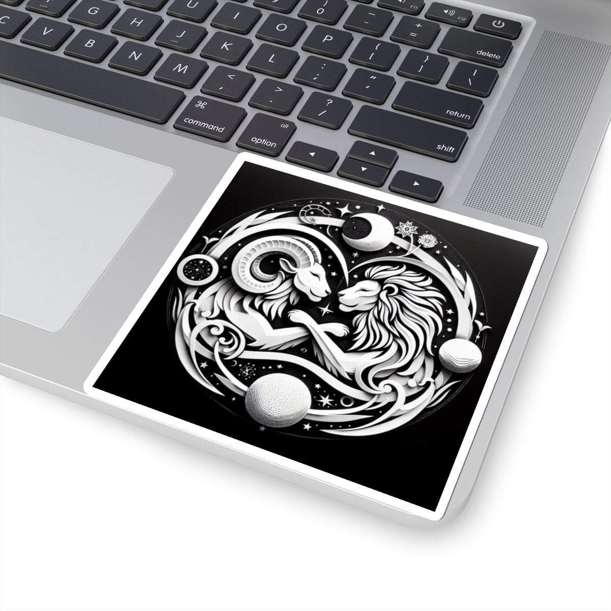 Celestial Lion and Ram Sticker