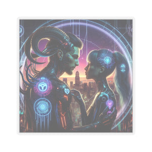 Cyber Love Cityscape Sticker