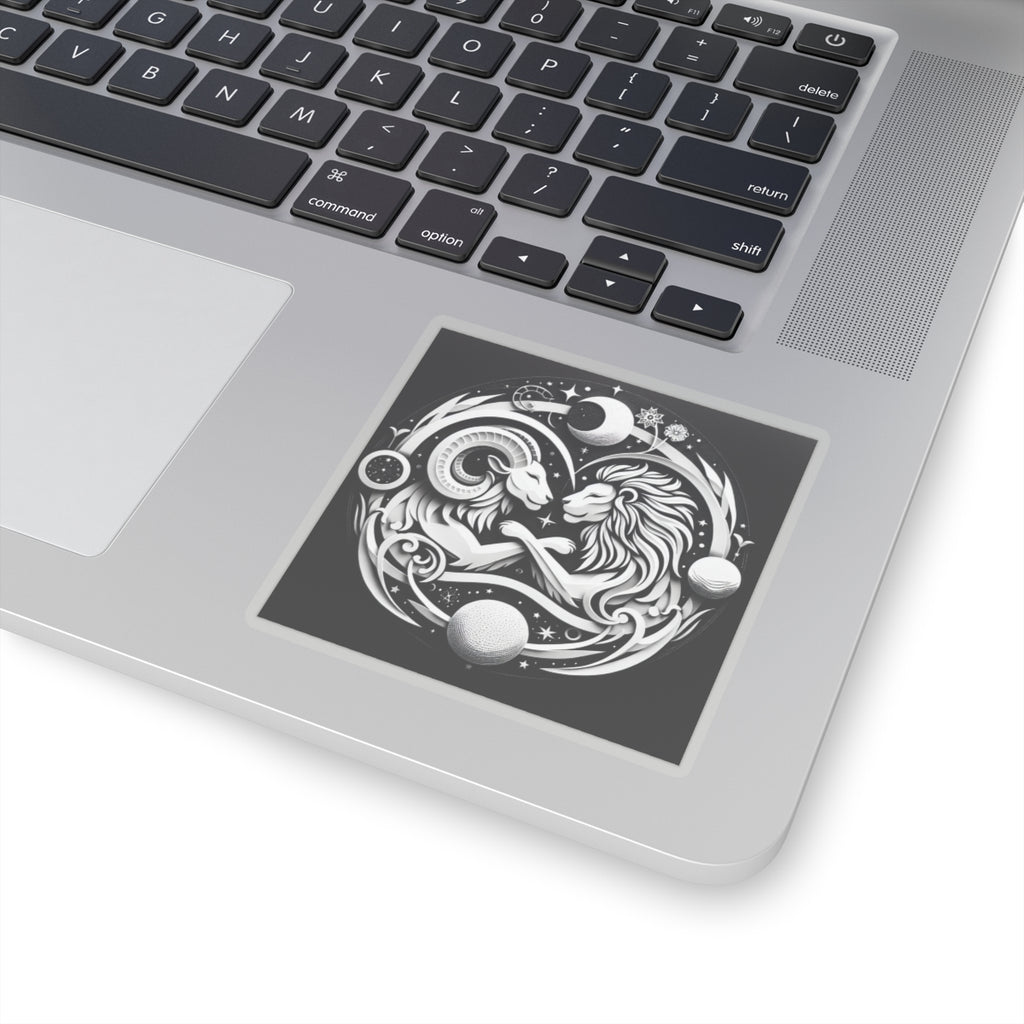 Celestial Lion and Ram Sticker