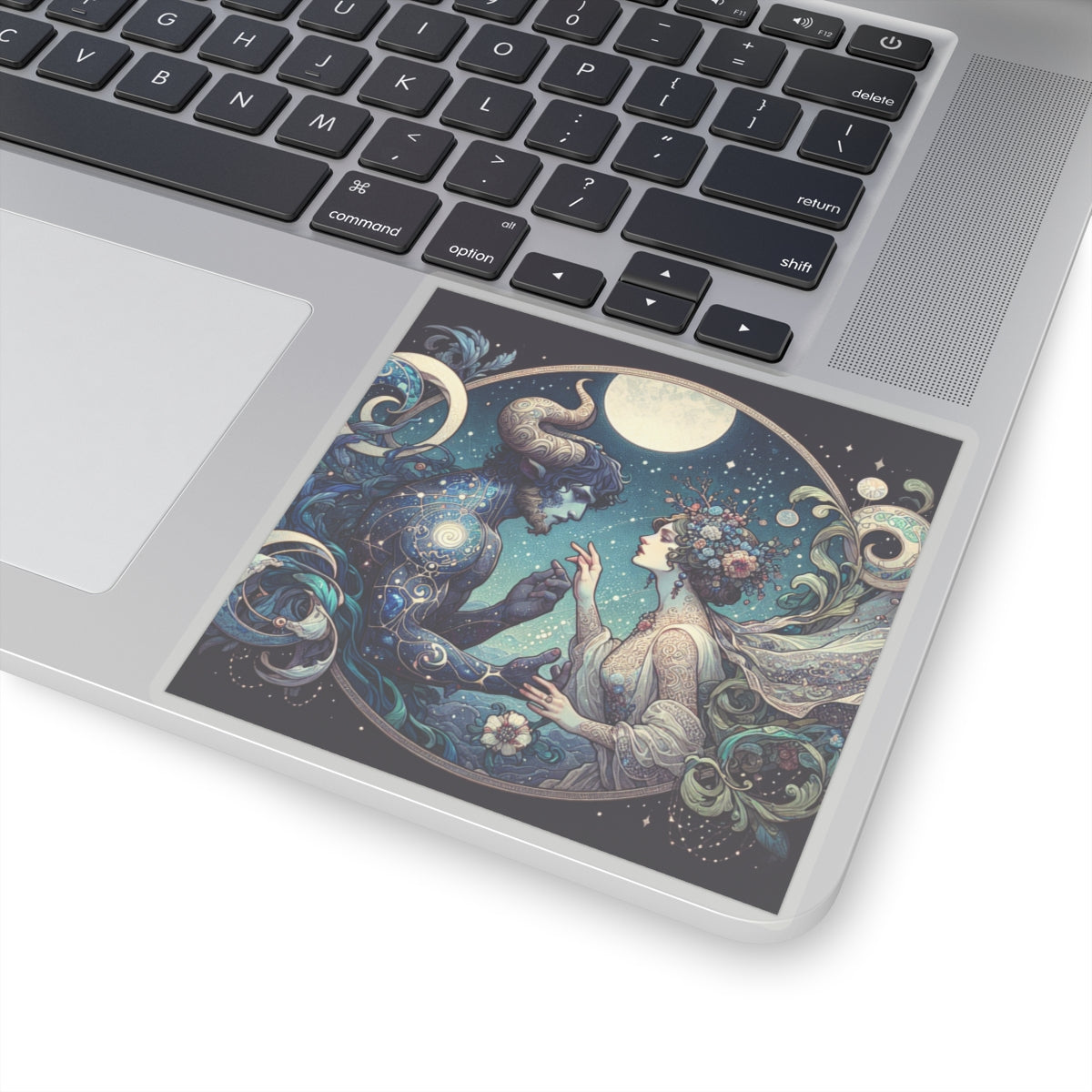 Celestial Lovers Kiss-Cut Sticker