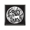Celestial Zodiac Lion Jewelry Box
