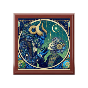 Celestial Zodiac Themed Jewelry Box